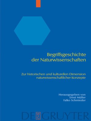 cover image of Begriffsgeschichte der Naturwissenschaften